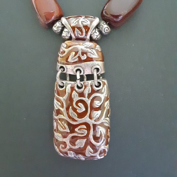 Chico's Jewelry - Chico's boho chunky pendant necklace